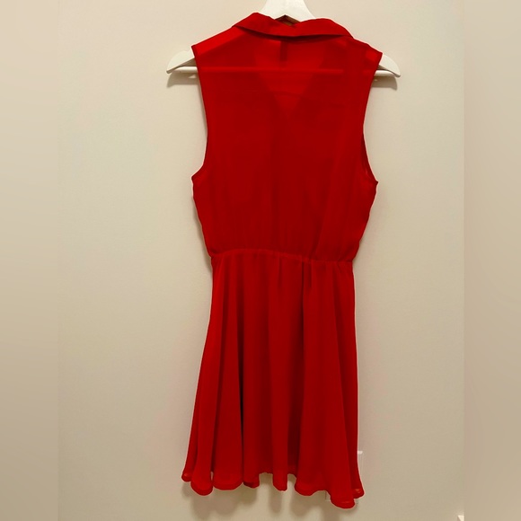 DIVIDED by H & M red summer dress size US 6 (EUR 36) - Picture 1 of 2